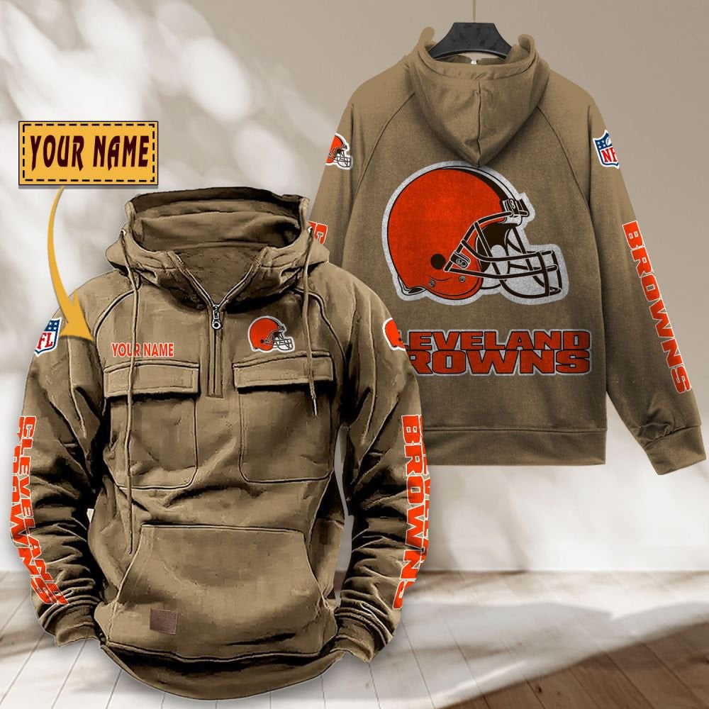 Cleveland-Browns-NFL-Personalized-Multi-Pocket-Quarter-Zip-Vintage-Hoodie-WVH1041-4