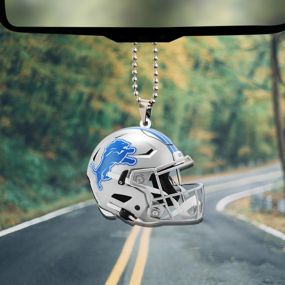 Detroit-Lions-Custom-Shape-2-sided-Acrylic-Car-Ornament-GOM1394-1
