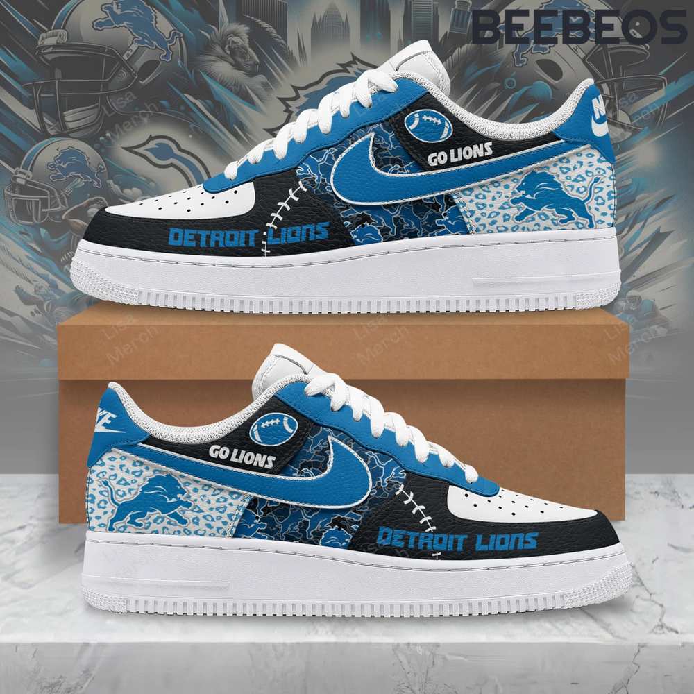 Detroit Lions Go Lions Air Force 1 Detroit Lions Go Lions Air Force 1 Shoes AF1 Limited Sneakers