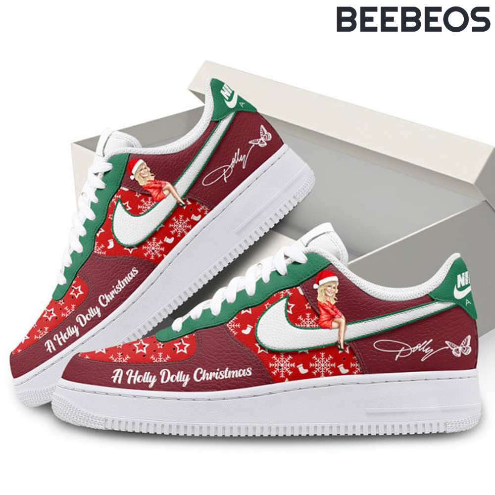 Dolly Parton A Holly Dolly Christmas Air Force 1 Shoes
