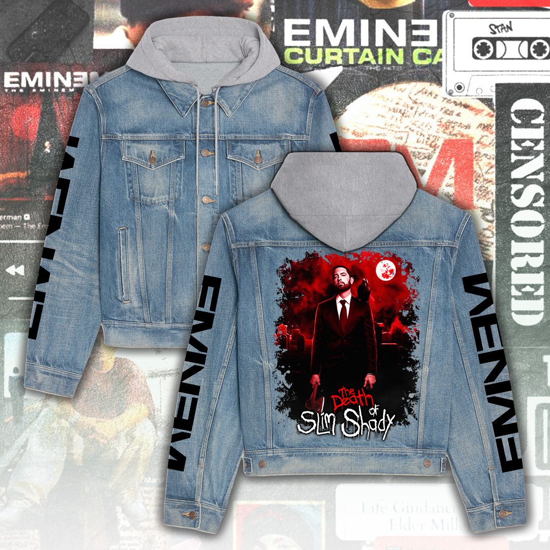 Eminem-Womens-Denim-Hood-Jacket-GDN117 Eminem Women's Denim Hood Jacket GDN117