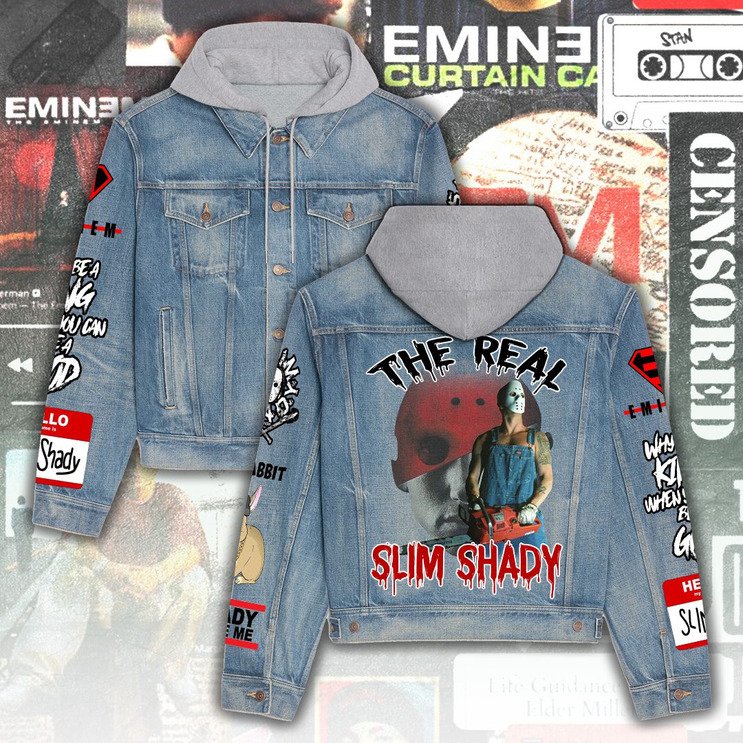 Eminem-Womens-Denim-Hood-Jacket-GDN118 Eminem Women's Denim Hood Jacket GDN118