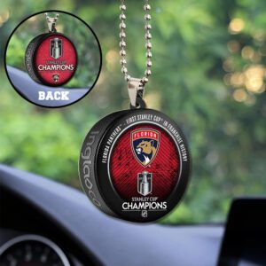 Florida Panthers Custom Shape 2-sided Acrylic Car Ornament GOM1182