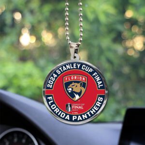 Florida Panthers Custom Shape 2-sided Acrylic Car Ornament GOM1218