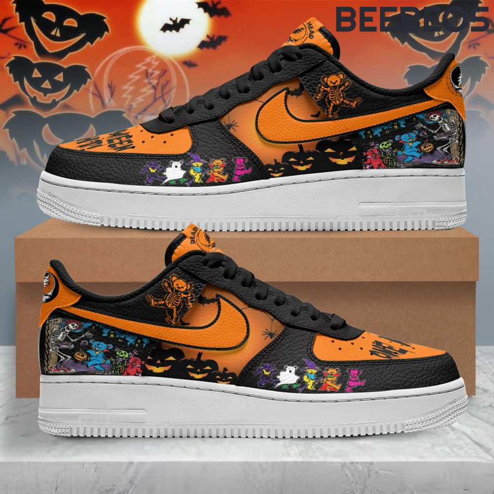 Grateful Dead Halloween Air Force 1 Shoes Grateful Dead Halloween Air Force 1 Shoes AF1 Limited Sneakers