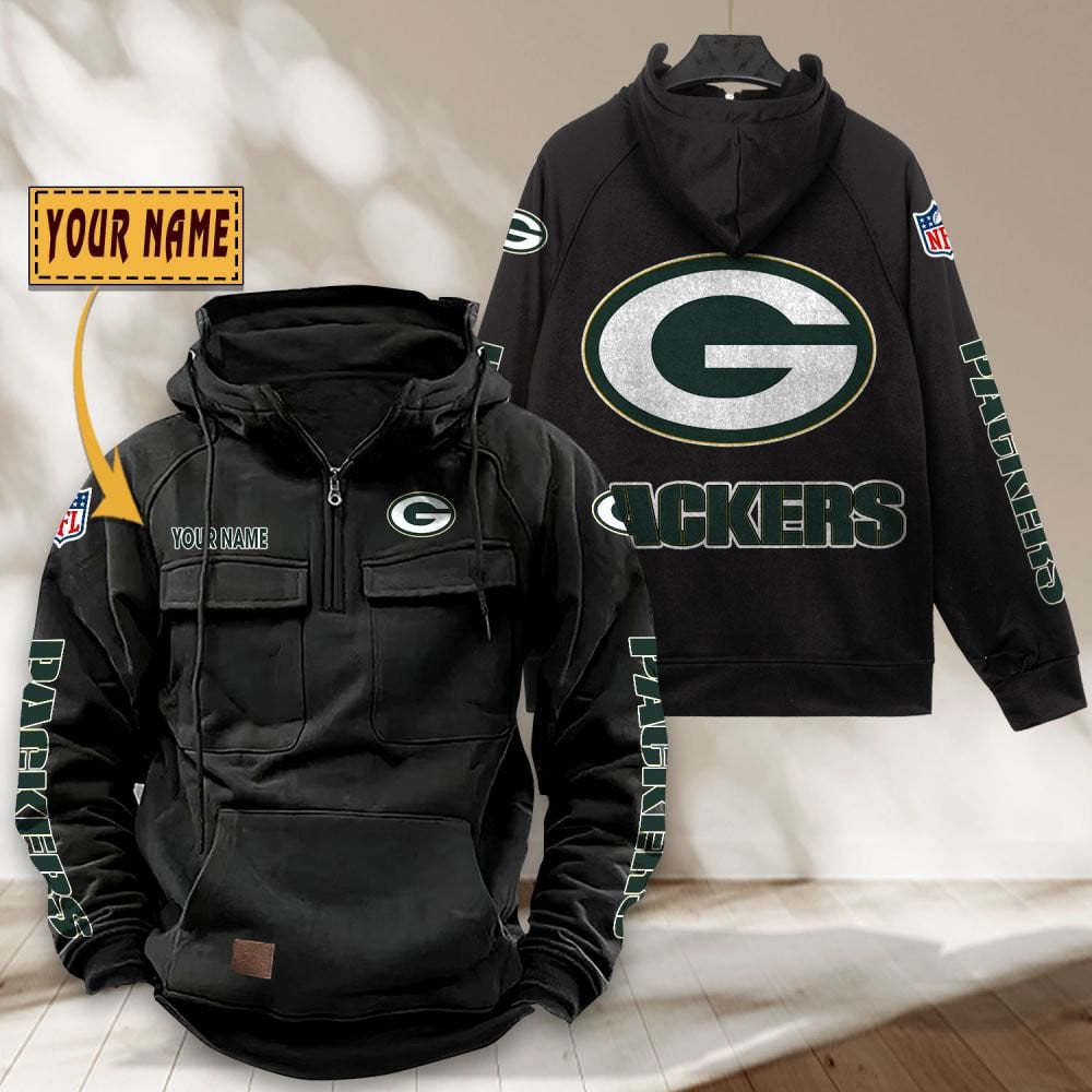 Green-Bay-Packers-NFL-Personalized-Multi-Pocket-Quarter-Zip-Vintage-Hoodie-WVH1042-2