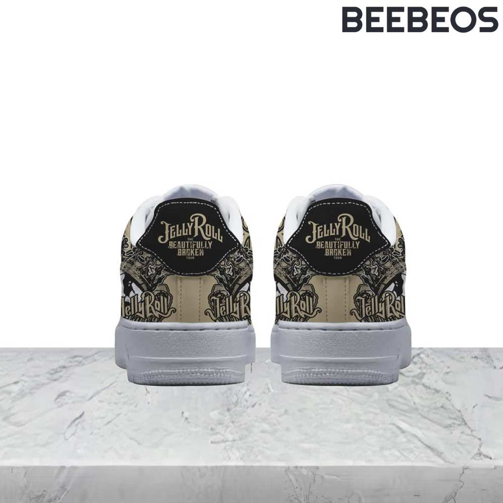 Jelly Roll Beautifully Broken 2024 Tour Air Force 1 Shoes