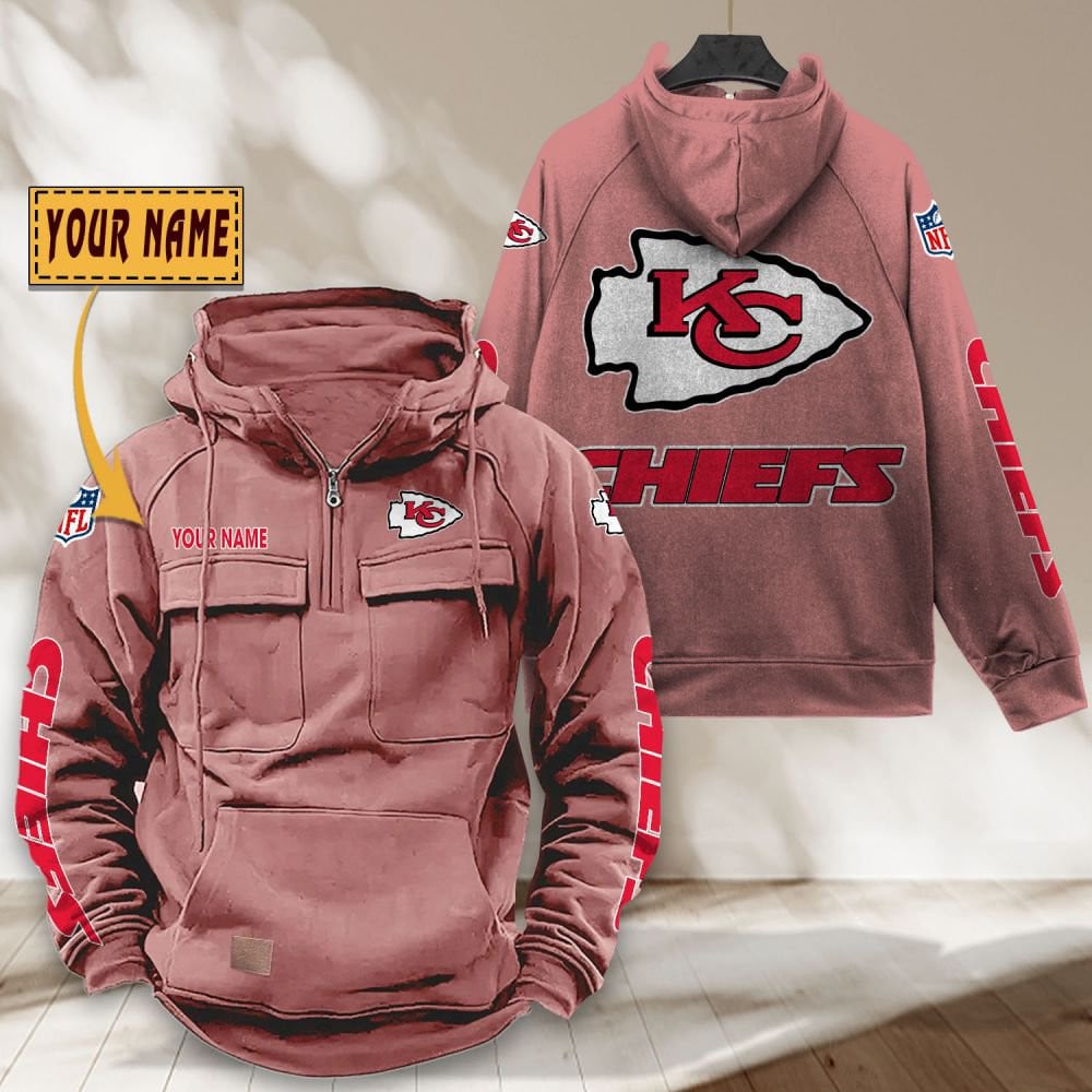 Kansas-City-Chiefs-NFL-Personalized-Multi-Pocket-Quarter-Zip-Vintage-Hoodie-WVH1047-2
