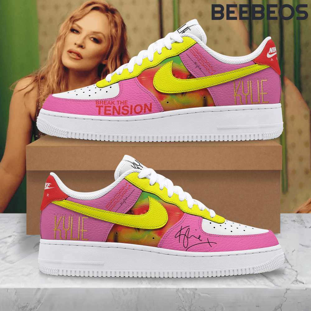 Kylie Minogue Signature Air Force 1 Shoes Kylie Minogue Signature Air Force 1 Shoes AF1 Limited Sneakers