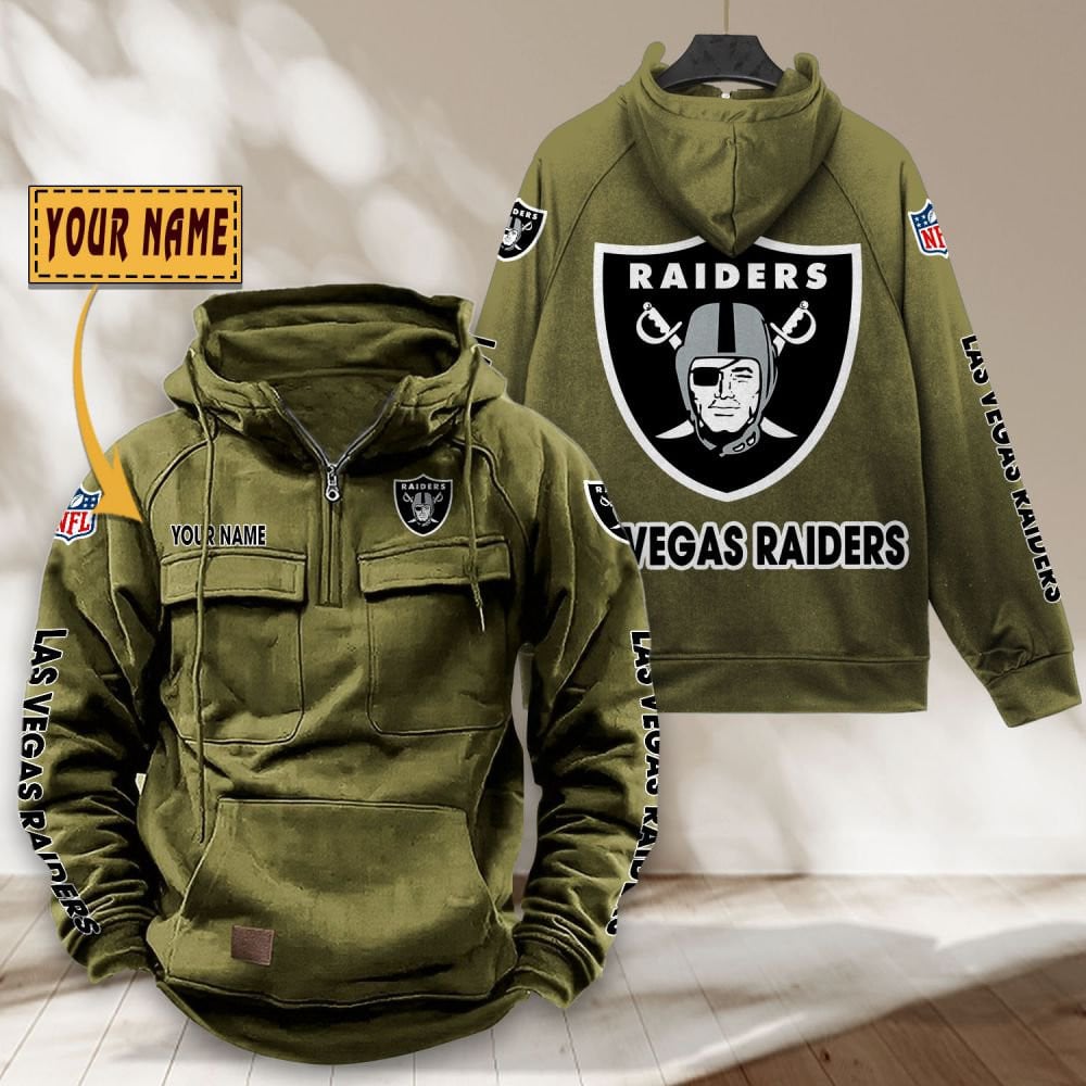 Las-Vegas-Raiders-NFL-Personalized-Multi-Pocket-Quarter-Zip-Vintage-Hoodie-WVH1046-5