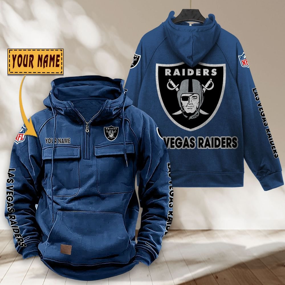 Las-Vegas-Raiders-NFL-Personalized-Multi-Pocket-Quarter-Zip-Vintage-Hoodie-WVH1046-6
