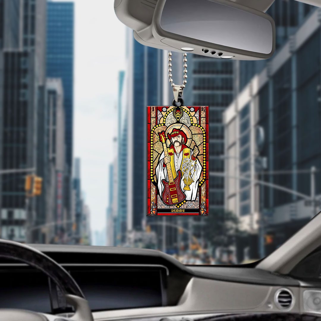 Lemmy-Kilmister-x-Motorhead-Custom-Shape-2-sided-Acrylic-Car-Ornament-GOM1110-1