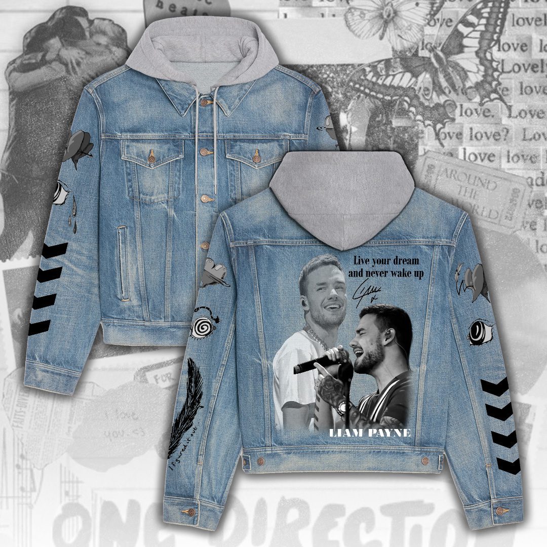 Liam-Payne-Womens-Denim-Hood-Jacket-GDN100 Liam Payne Women's Denim Hood Jacket GDN100