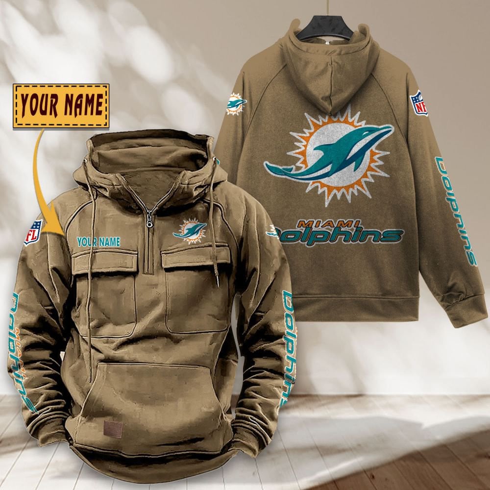 Miami-Dolphins-NFL-Personalized-Multi-Pocket-Quarter-Zip-Vintage-Hoodie-WVH1051-4