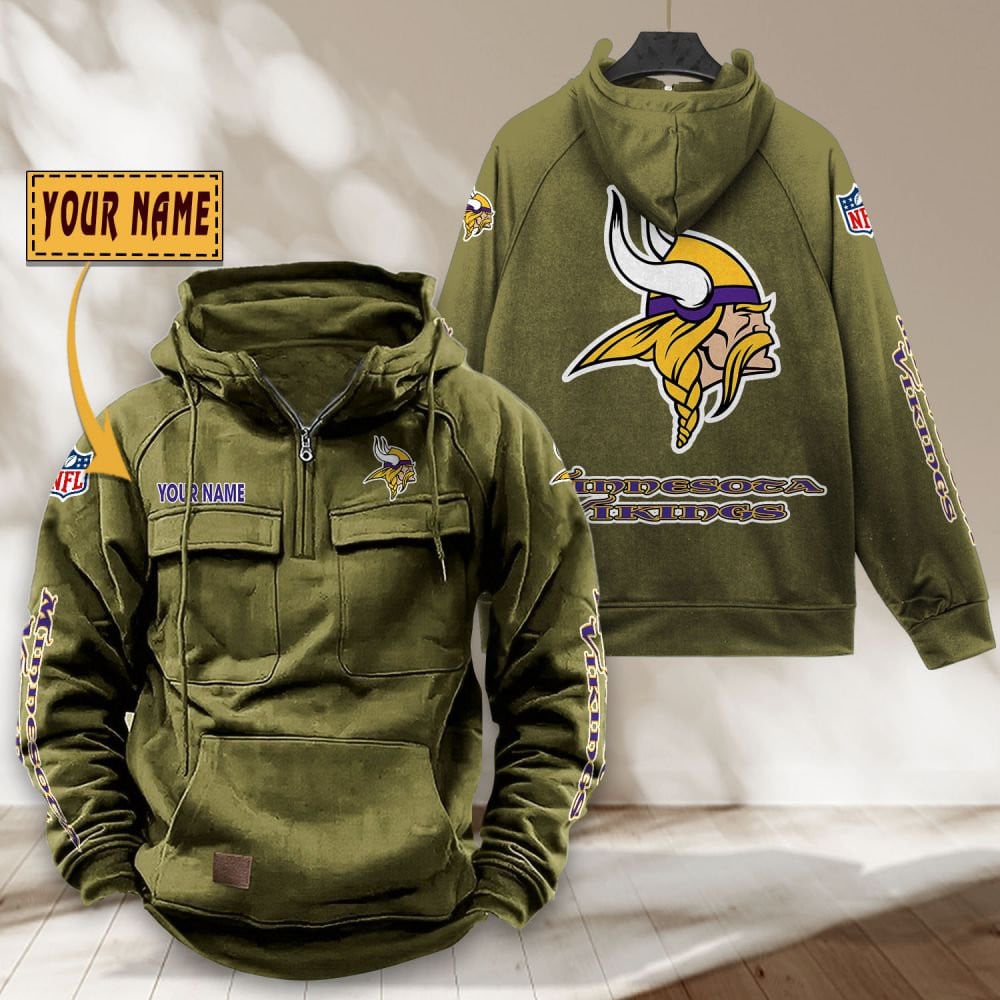 Minnesota-Vikings-NFL-Personalized-Multi-Pocket-Quarter-Zip-Vintage-Hoodie-WVH1052-5