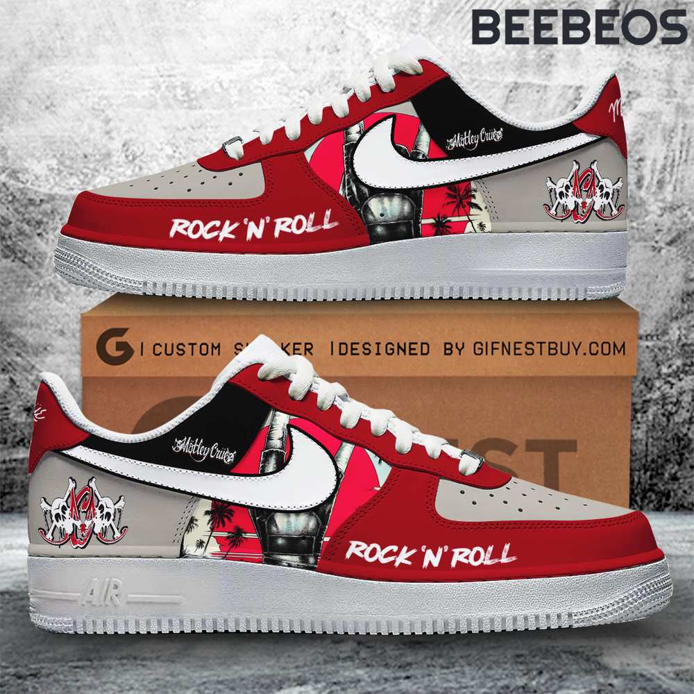 Motley Crue Rock n Roll Air Force 1 Shoes Motley Crue Rock n Roll Air Force 1 Shoes AF1 Limited Sneakers