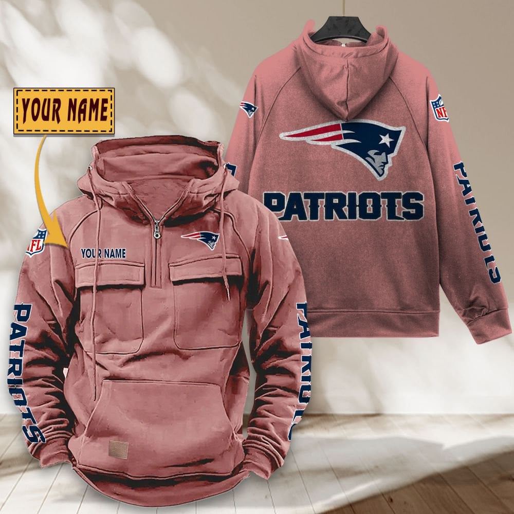 New-England-Patriots-NFL-Personalized-Multi-Pocket-Quarter-Zip-Vintage-Hoodie-WVH1057-2