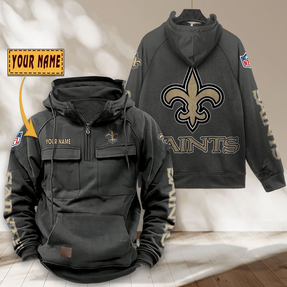 New-Orleans-Saints-NFL-Personalized-Multi-Pocket-Quarter-Zip-Vintage-Hoodie-WVH1053-2