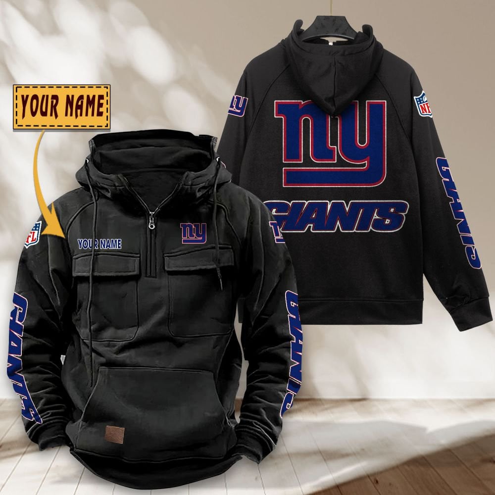 New-York-Giants-NFL-Personalized-Multi-Pocket-Quarter-Zip-Vintage-Hoodie-WVH1058 New York Giants NFL Personalized Multi Pocket Quarter Zip Vintage Hoodie WVH1058