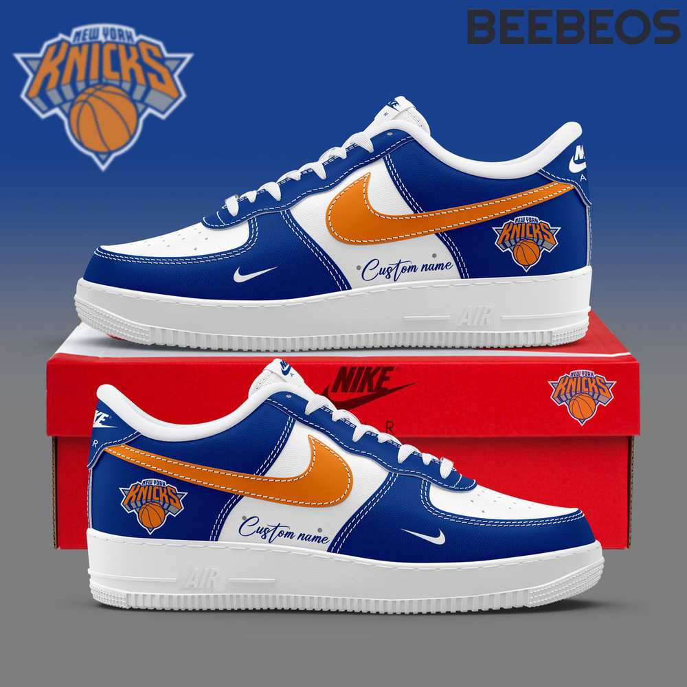 New York Knicks Personalized Air Force 1 New York Knicks Personalized Air Force 1 Shoes AF1 Limited Sneakers