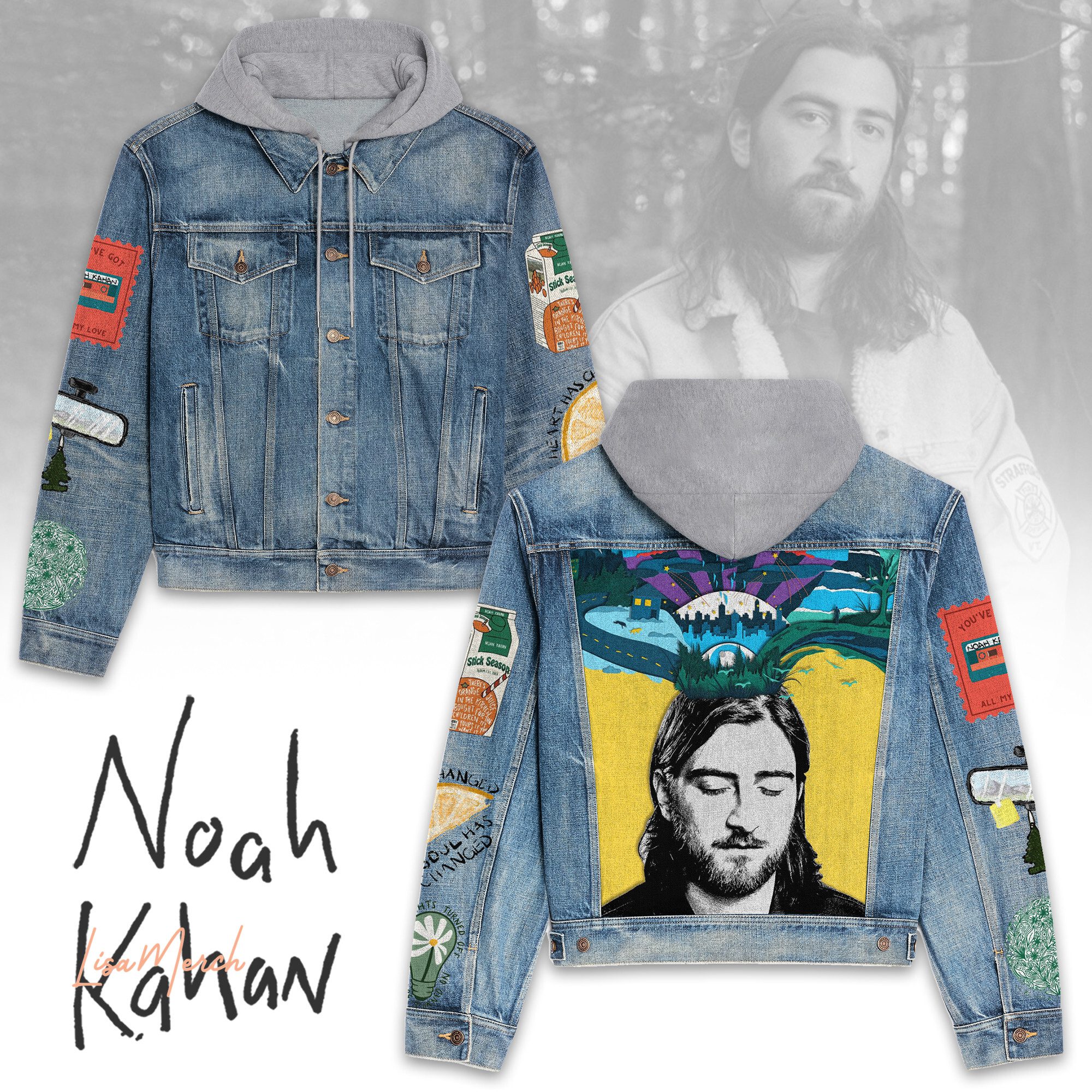 Noah-Kahan-Hooded-Denim-Jacket-LDN1097 Noah Kahan Hooded Denim Jacket LDN1097