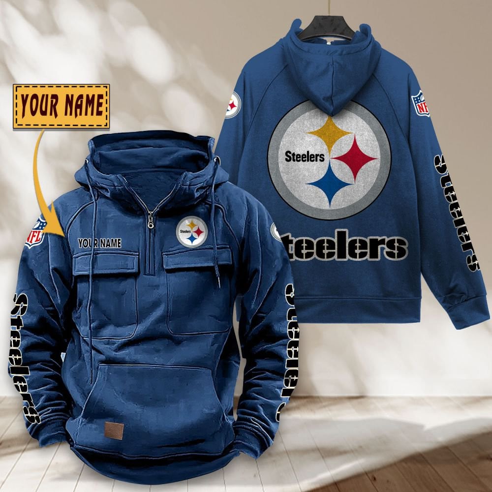 Pittsburgh-Steelers-NFL-Personalized-Multi-Pocket-Quarter-Zip-Vintage-Hoodie-WVH1059-6