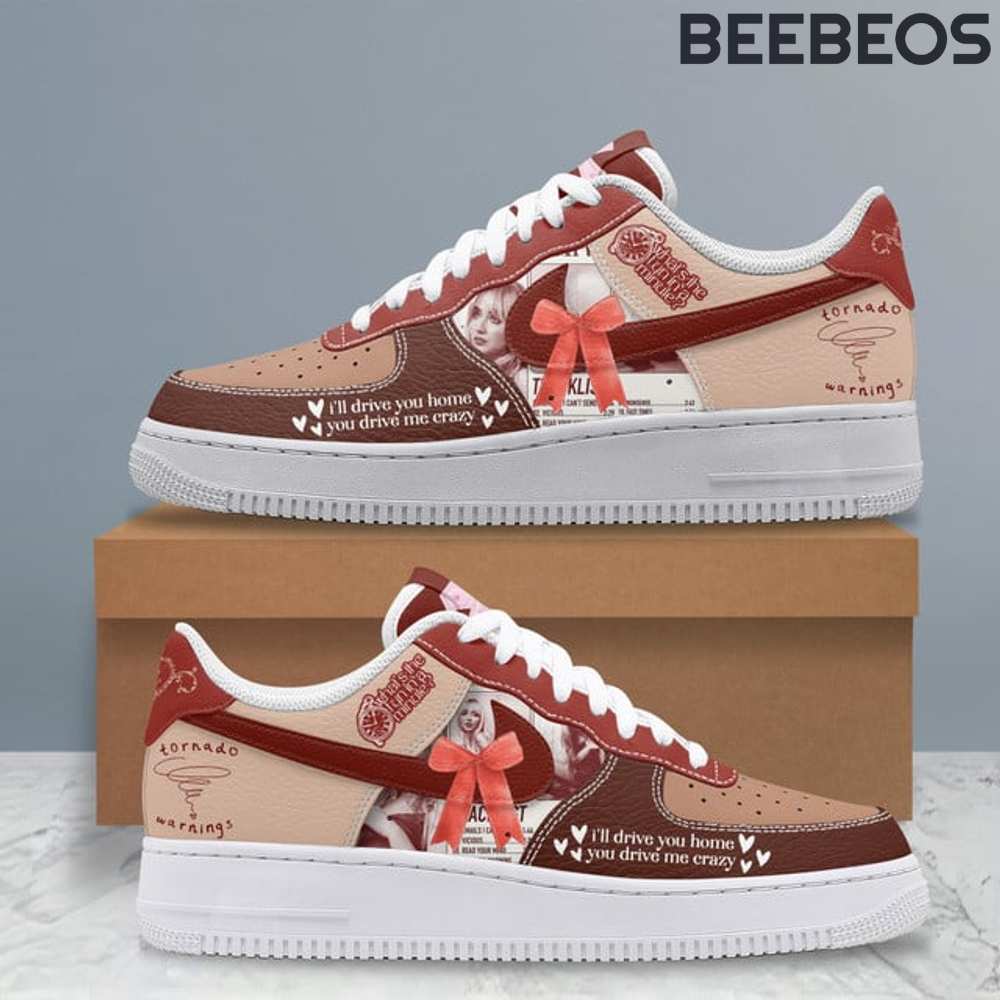Sabrina Carpenter Tornado Warning Air Force 1 Shoes Sabrina Carpenter Tornado Warning Air Force 1 Shoes AF1 Limited Sneakers