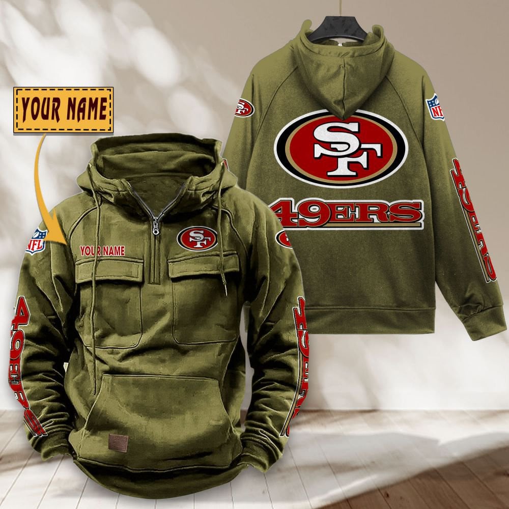San-Francisco-49ers-NFL-Personalized-Multi-Pocket-Quarter-Zip-Vintage-Hoodie-WVH1061-5