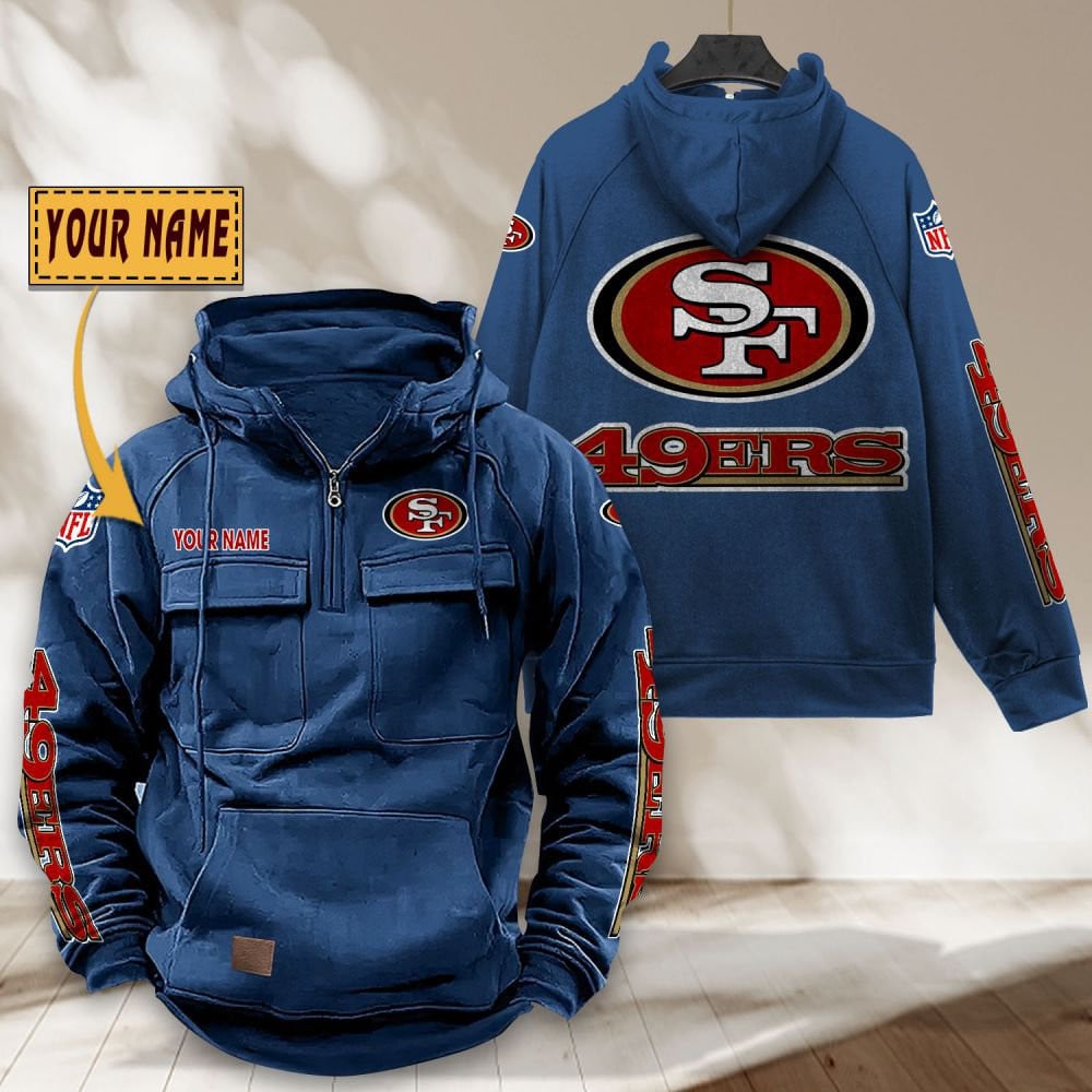 San-Francisco-49ers-NFL-Personalized-Multi-Pocket-Quarter-Zip-Vintage-Hoodie-WVH1061-6