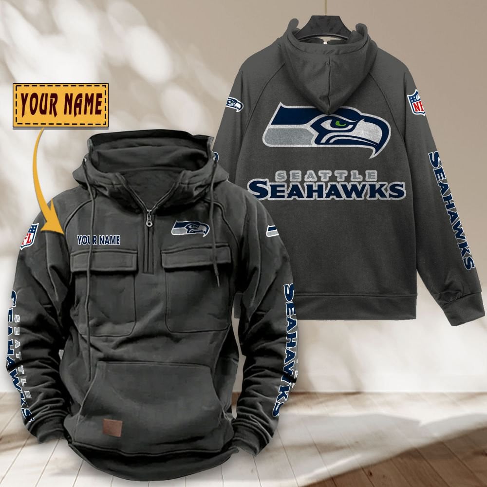 Seattle-Seahawks-NFL-Personalized-Multi-Pocket-Quarter-Zip-Vintage-Hoodie-WVH1054-2