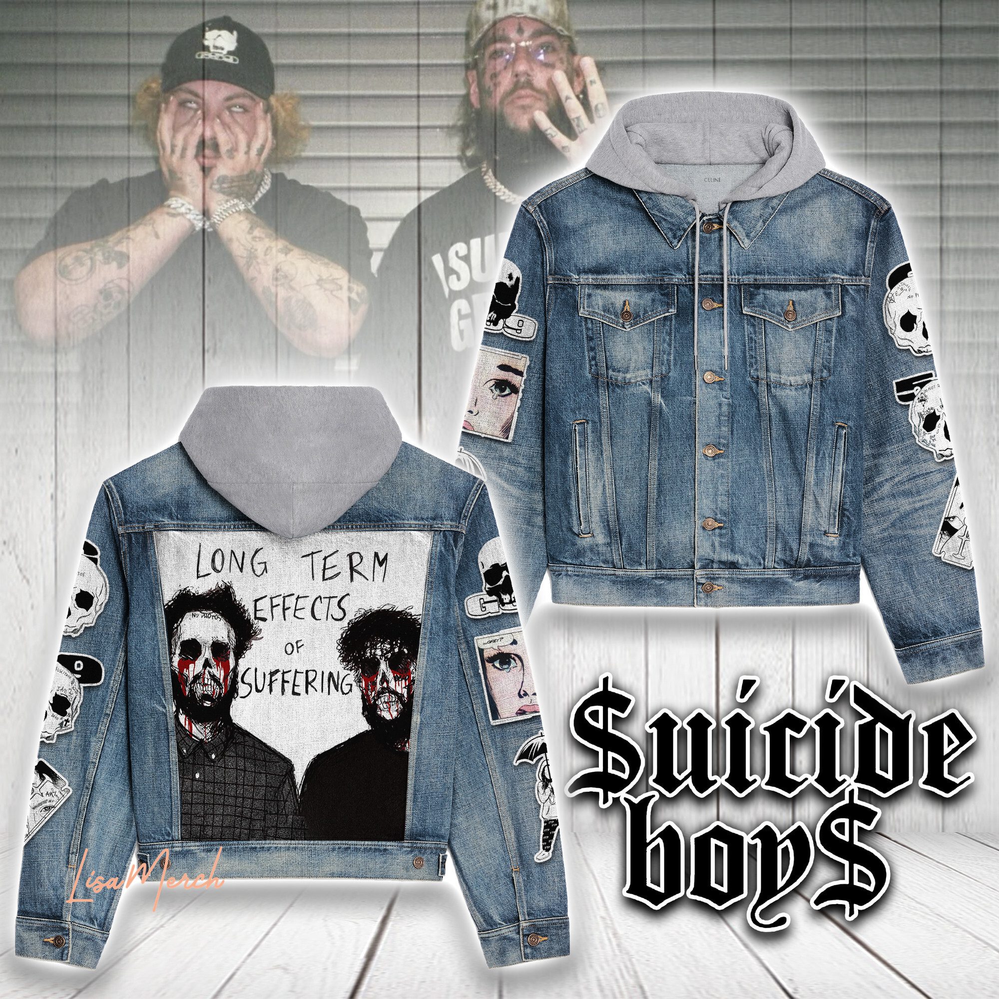 Suicideboys-Hooded-Denim-Jacket-LDN1127 Suicideboys Hooded Denim Jacket LDN1127