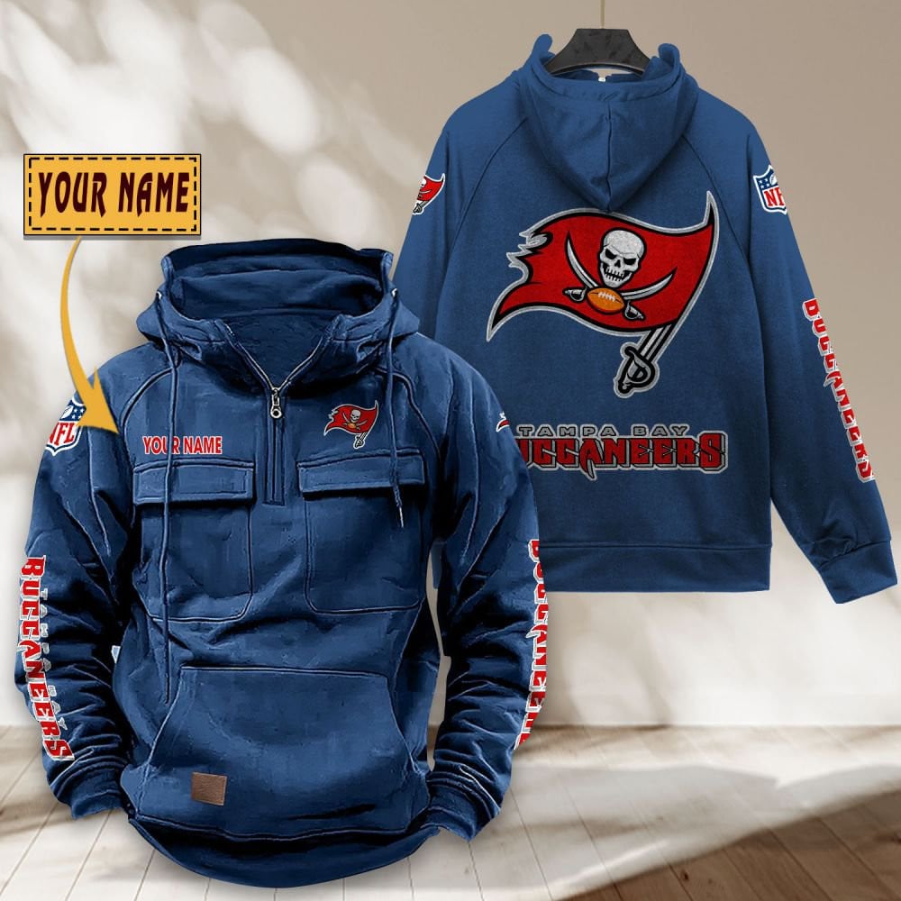 Tampa-Bay-Buccaneers-NFL-Personalized-Multi-Pocket-Quarter-Zip-Vintage-Hoodie-WVH1055-6