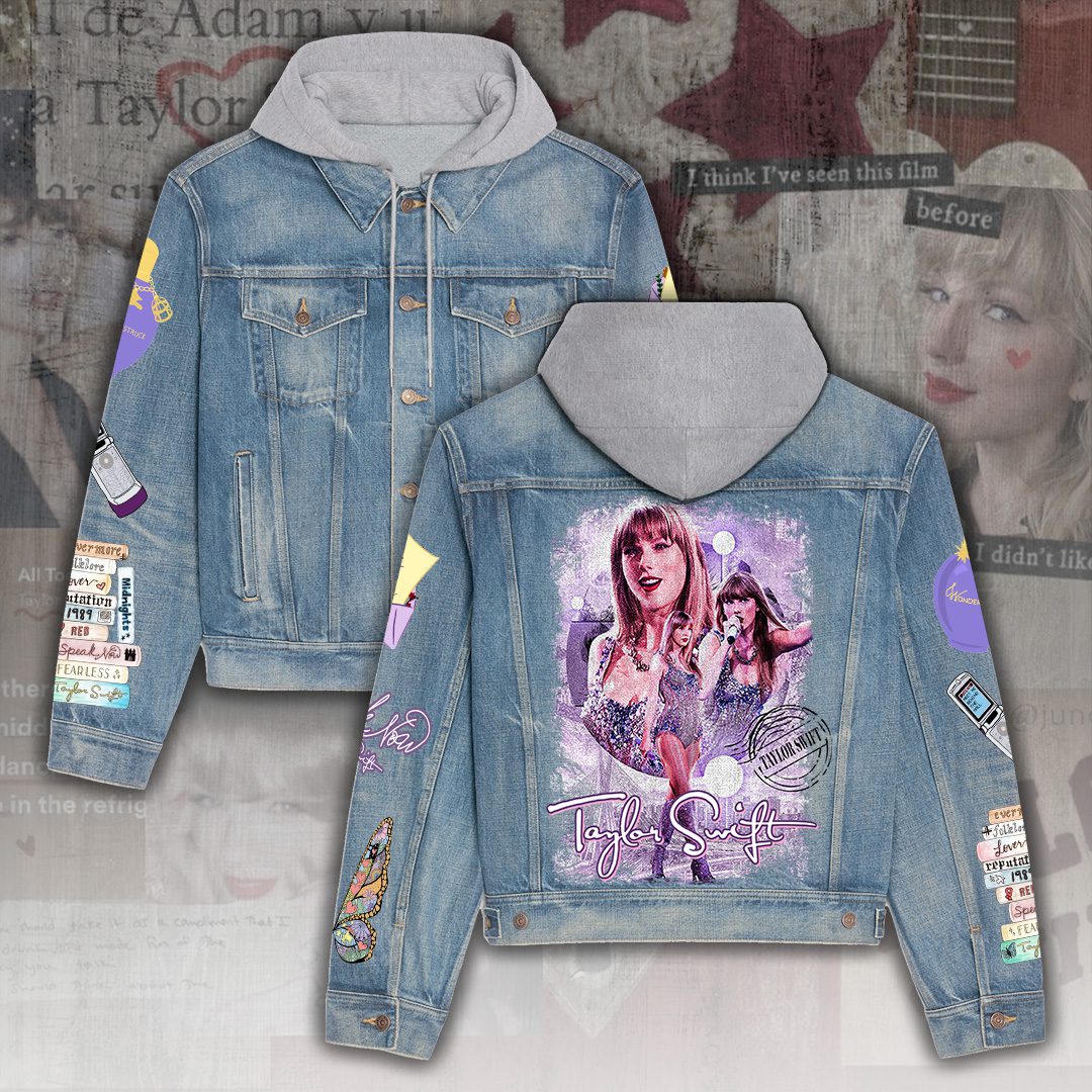 Taylor-Swift-Womens-Denim-Hood-Jacket-GDN113 Taylor Swift Women's Denim Hood Jacket GDN113