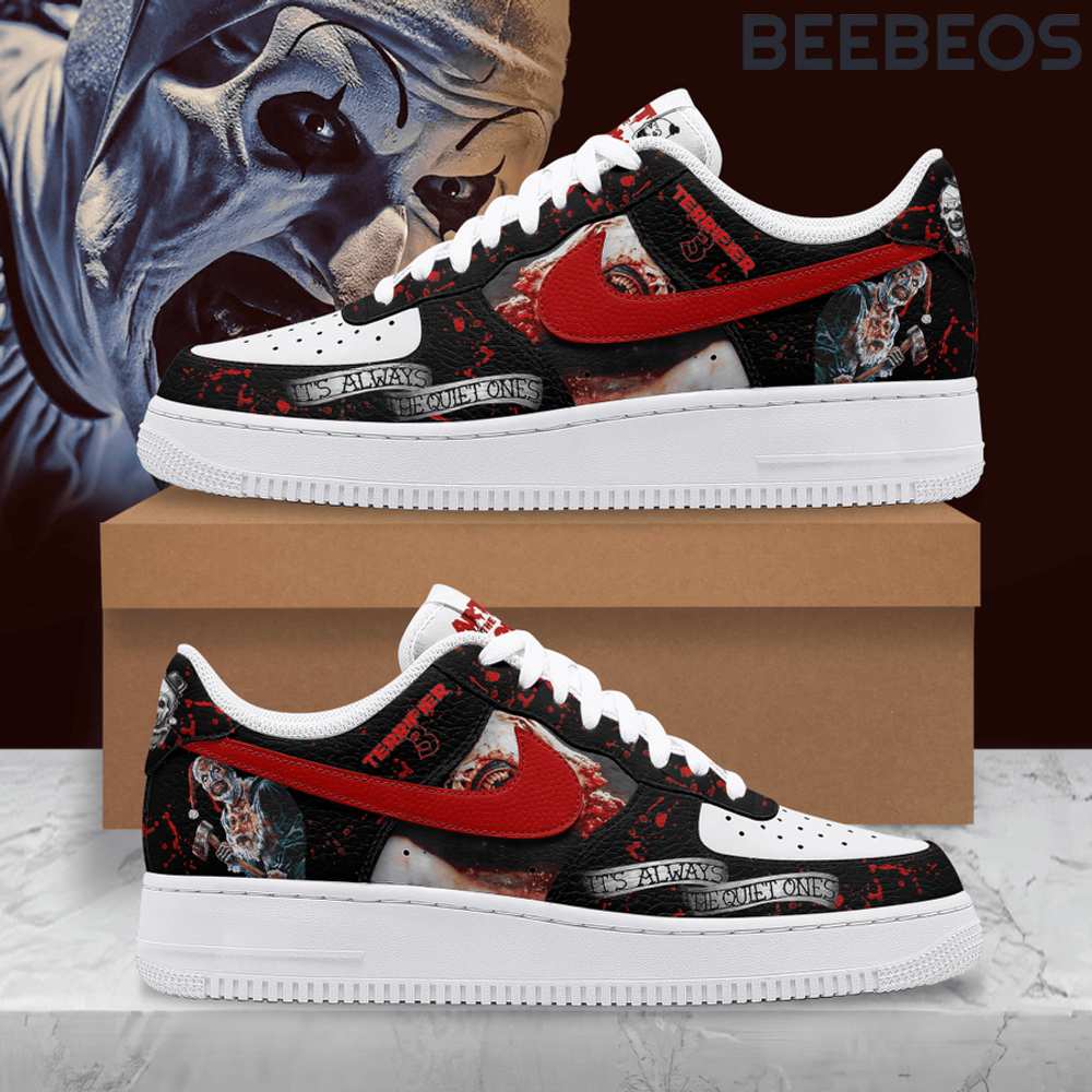 Terrifier 3 The Quiet Ones Air Force 1 Shoes Terrifier 3 The Quiet Ones Air Force 1 Shoes AF1 Limited Sneakers