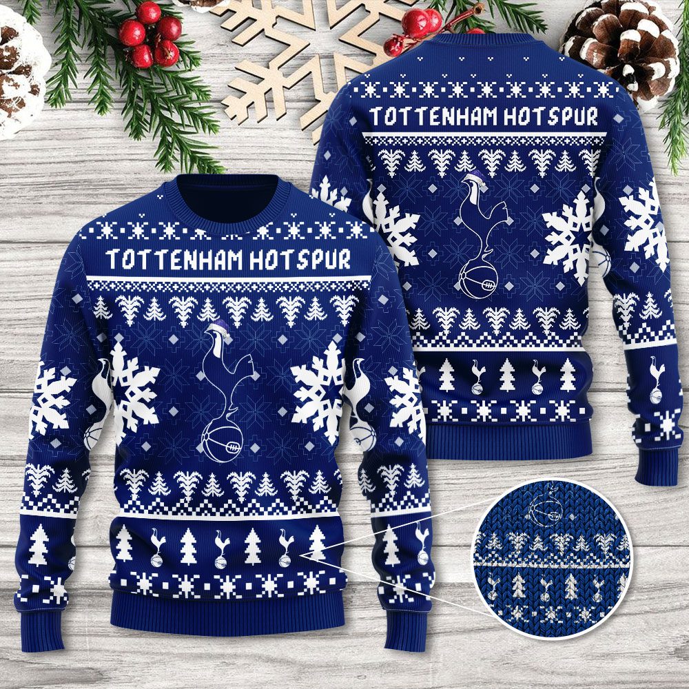Tottenham-Hotspur-FC-3D-Ugly-Sweater-GNC1095 Tottenham Hotspur FC 3D Ugly Sweater GNC1095