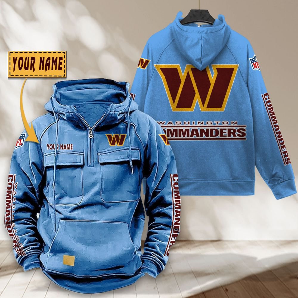 Washington-Commanders-NFL-Personalized-Multi-Pocket-Quarter-Zip-Vintage-Hoodie-WVH1063-4