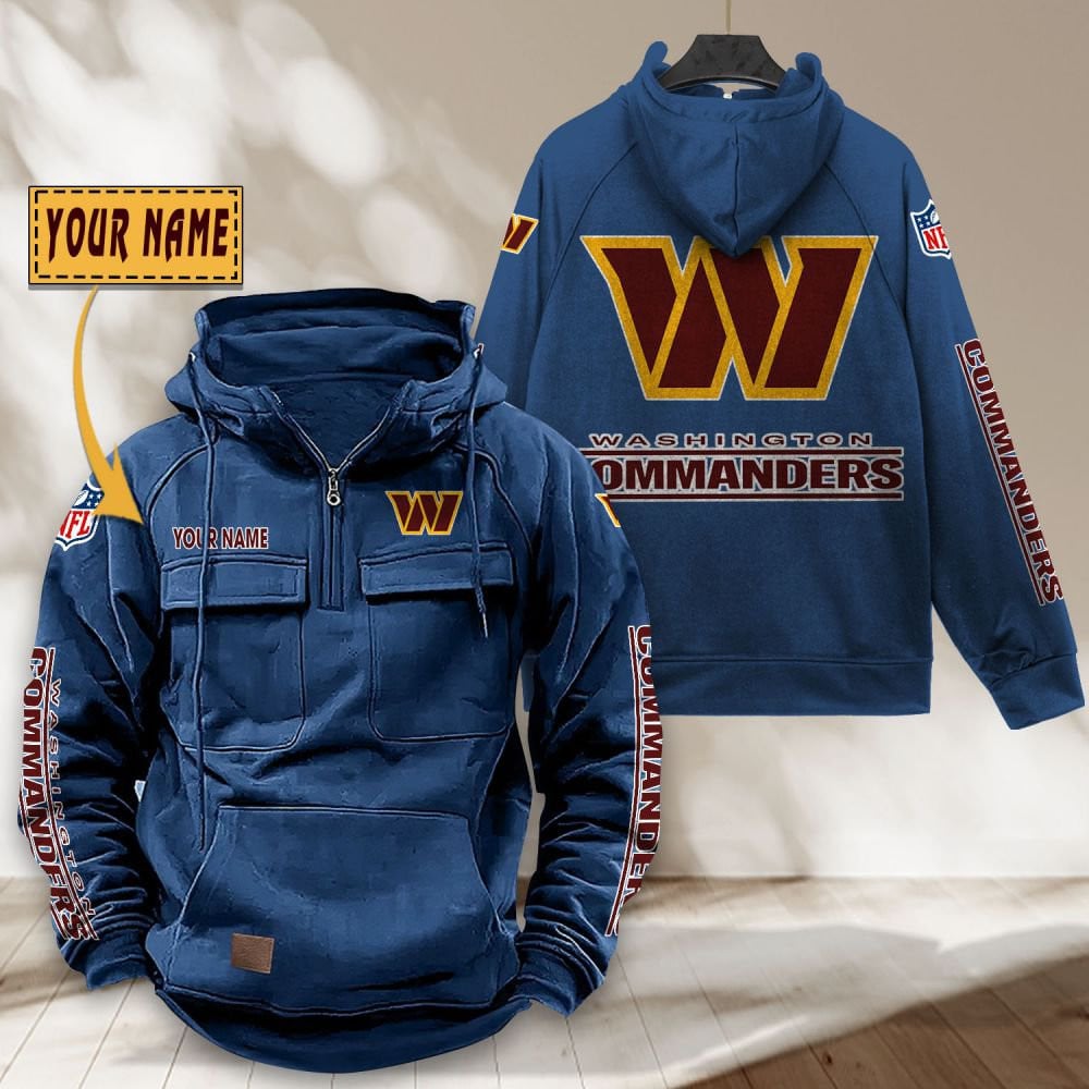 Washington-Commanders-NFL-Personalized-Multi-Pocket-Quarter-Zip-Vintage-Hoodie-WVH1063-6