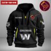 Washington Commanders NFL Personalized State Logo Quarter Zip Hoodie WQH5055