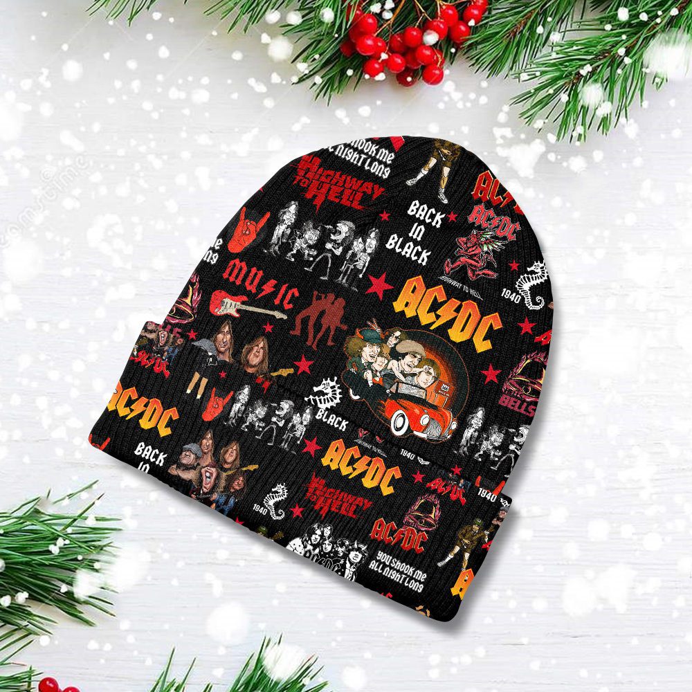 ACDC-Beanie-Hat-Wool-Winter-Hat-WBH1200 AC/DC Beanie Hat Wool Winter Hat WBH1200