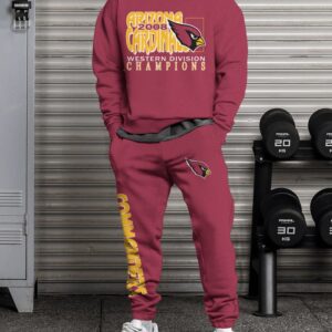 Arizona Cardinals Sweatsuit Combo 3D Sweatshirt and Sweatpants CSP1770