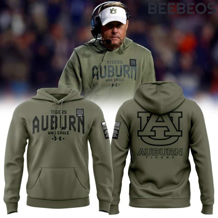 Auburn Tigers Military Appreciation Green Unisex Hoodie WBH5015