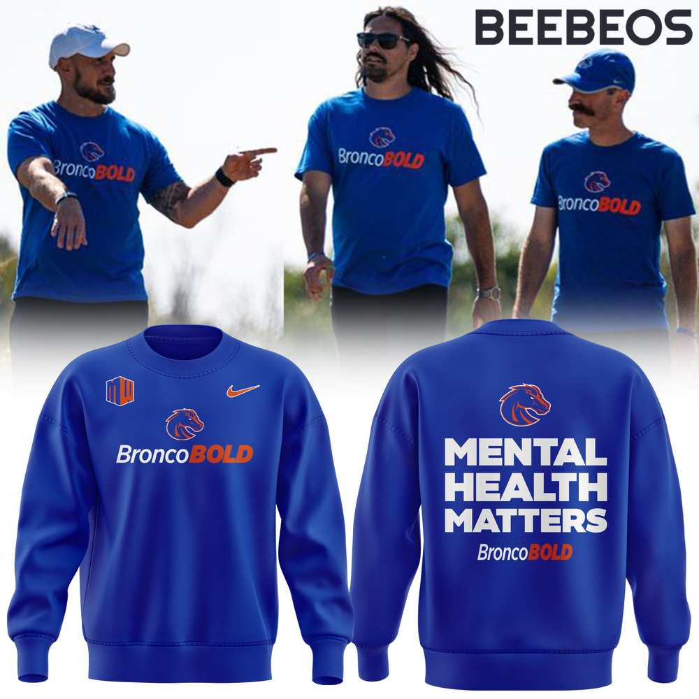 Boise State Broncos Mental Health Matters Sweatshirt Boise State Broncos Mental Health Matters Sweatshirt BBS1022