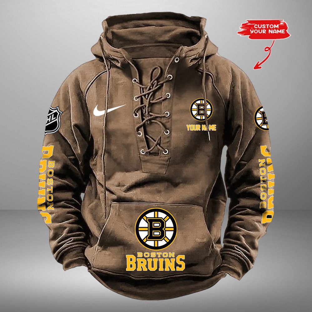 Boston-Bruins-NHL-Swoosh-Hooded-Lace-Up-Retro-Vintage-Hoodie-Custom-Name-2