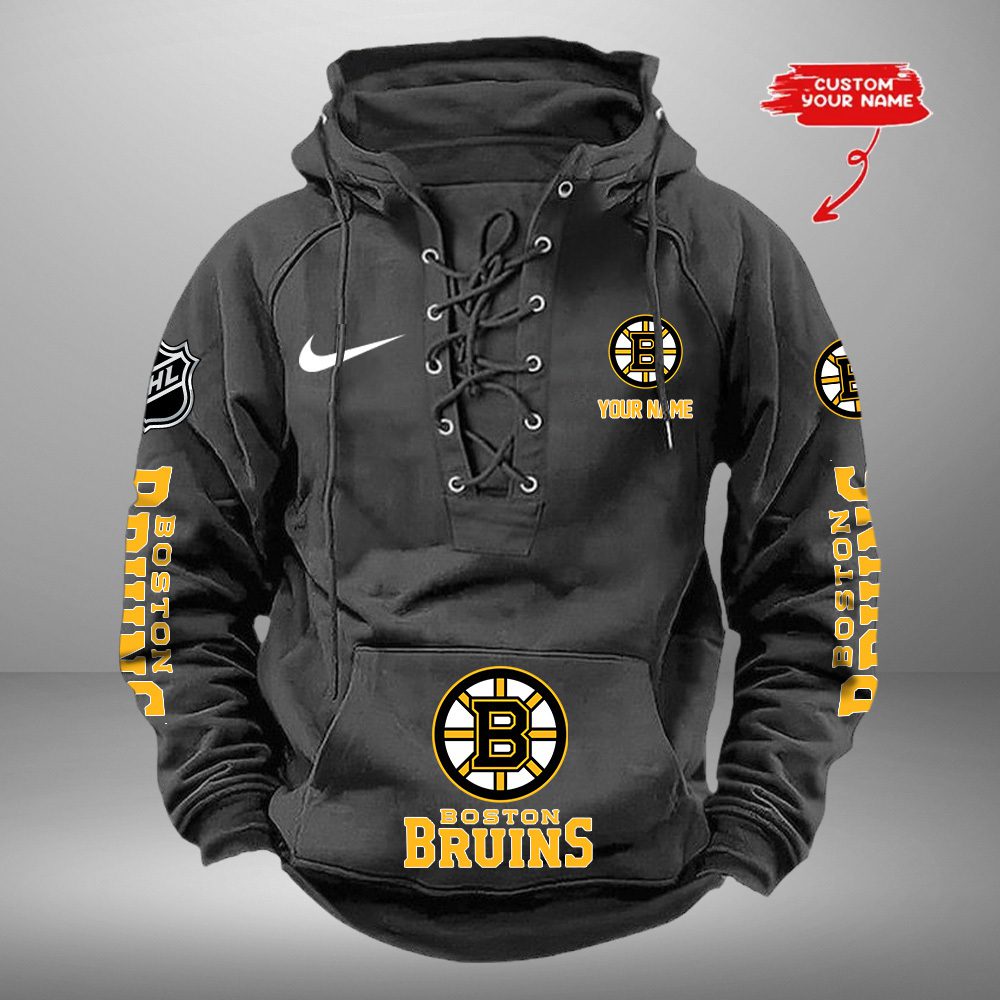 Boston-Bruins-NHL-Swoosh-Hooded-Lace-Up-Retro-Vintage-Hoodie-Custom-Name-3