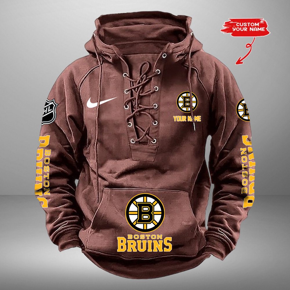 Boston-Bruins-NHL-Swoosh-Hooded-Lace-Up-Retro-Vintage-Hoodie-Custom-Name-5