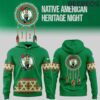 Boston Celtics Native American Heritage Month Green Unisex Hoodie WBH5026