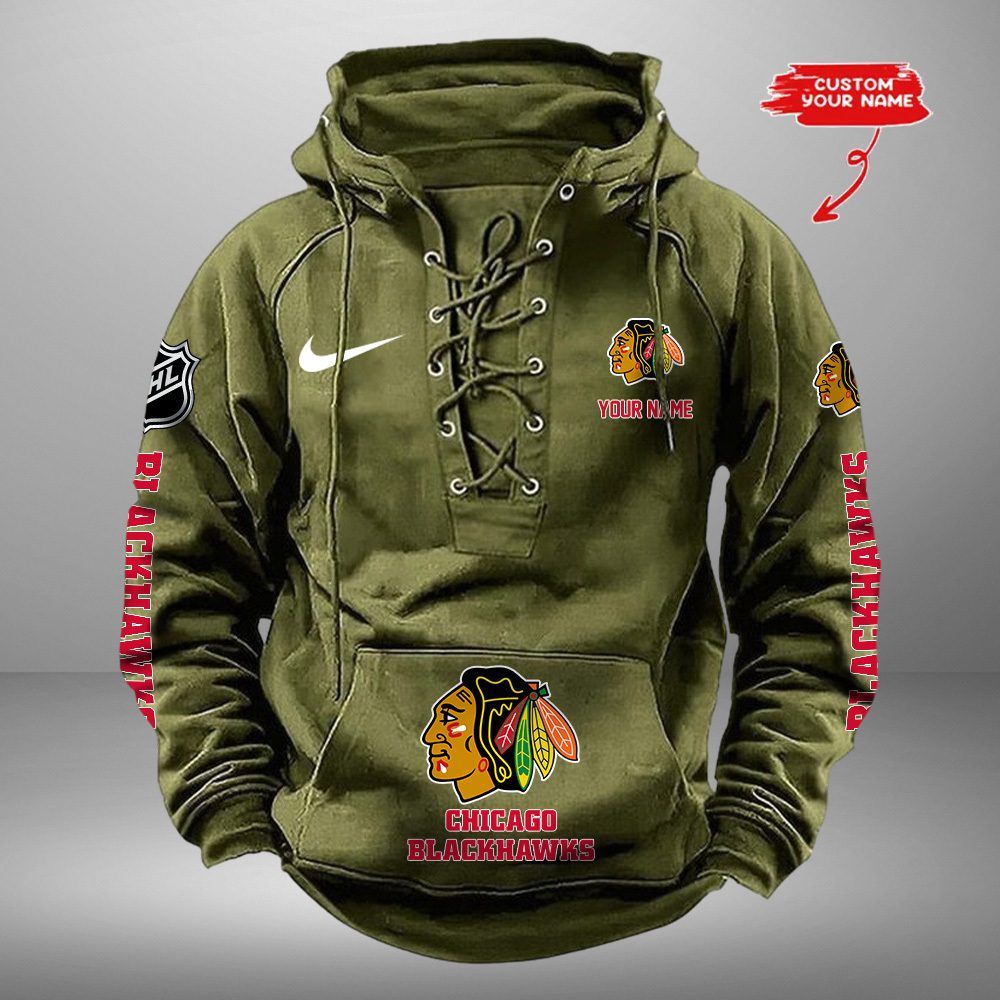 Chicago-Blackhawks-NHL-Swoosh-Hooded-Lace-Up-Retro-Vintage-Hoodie-Custom-Name-4