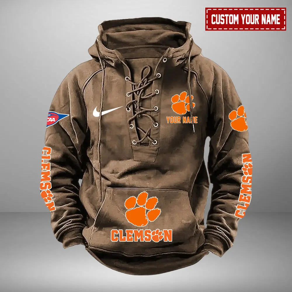 Clemson-Tigers-NCAA-Swoosh-Hooded-Lace-Up-Hoodie-Vintage-Retro-Hoodie-Custom-Name-2