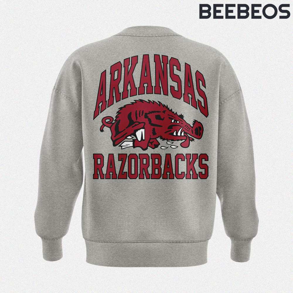 Coach John Calipari Arkansas Razorbacks Basketball Grey Sweatshirt