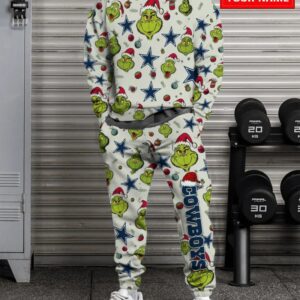 Dallas Cowboys Christmas Pattern Sweatsuit Combo Sweatshirt and Sweatpants CSP1601